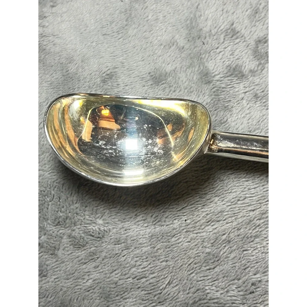 Gorham Heritage Silverplate Serving Spoon Vintage Scroll Handle Tableware MCM